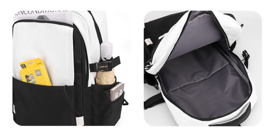 Customized nylon backpack, allowing you to freely add styles or patterns